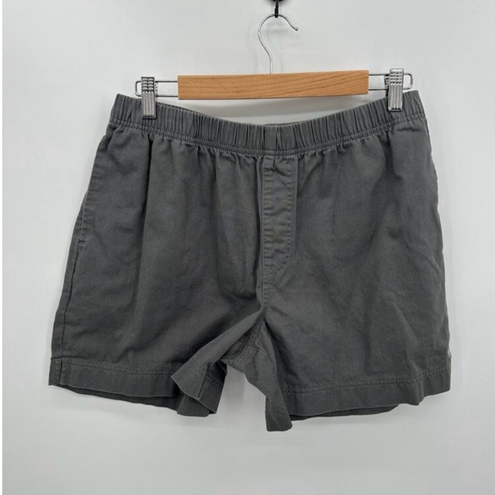 Chubbies Easy Short Men Large Gray Stretch Waist 4.5" Inseam Cotton Chino